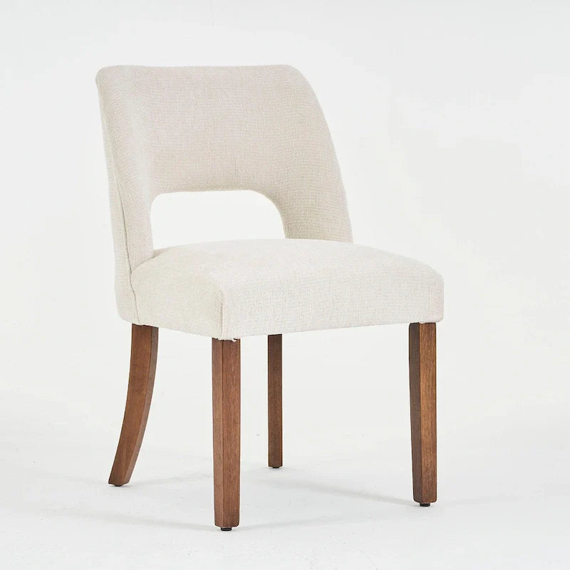Lot de 4 chaises de salle à manger rembourrées en tissu
