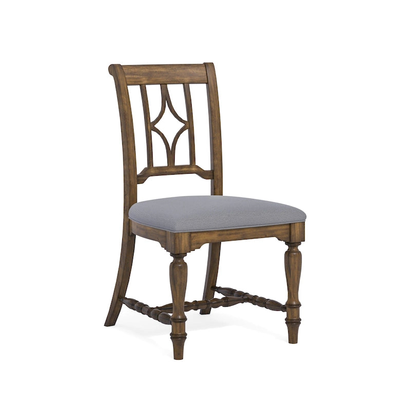 Chaise de salle à manger capitonnée grise, unité