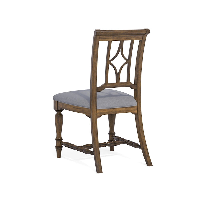 Chaise de salle à manger capitonnée grise, unité