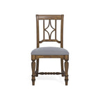 Chaise de salle à manger capitonnée grise, unité