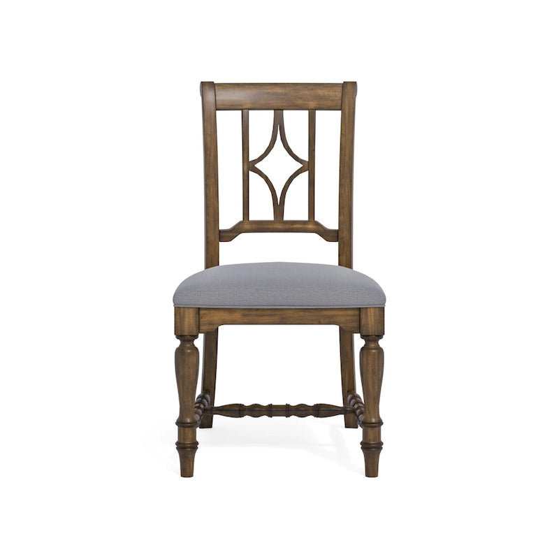 Chaise de salle à manger capitonnée grise, unité