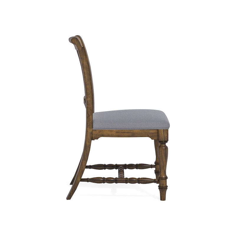 Chaise de salle à manger capitonnée grise, unité