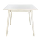 Table à manger rectangulaire antique blanche pour 4 personnes