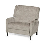 Fauteuil inclinable à dossier inclinable surdimensionné en tissu texturé beige / bleu marine / gris, une place