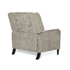 Fauteuil inclinable à dossier inclinable surdimensionné en tissu texturé beige / bleu marine / gris, une place