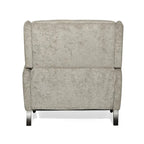 Fauteuil inclinable à dossier inclinable surdimensionné en tissu texturé beige / bleu marine / gris, une place