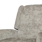 Fauteuil inclinable à dossier inclinable surdimensionné en tissu texturé beige / bleu marine / gris, une place