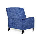 Fauteuil inclinable à dossier inclinable surdimensionné en tissu texturé beige / bleu marine / gris, une place