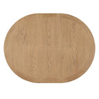 Ensemble de table à manger extensible, finition bois naturel / espresso / chêne + blanc cassé, 5 pièces, jusqu'à 6 places assises