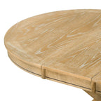 Ensemble de table à manger extensible, finition bois naturel / espresso / chêne + blanc cassé, 5 pièces, jusqu'à 6 places assises