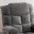 Fauteuil inclinable à bascule avec fonction chauffante et massante (bleu/marron/gris), 1 personne