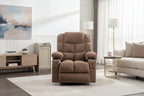 Fauteuil inclinable à bascule avec fonction chauffante et massante (bleu/marron/gris), 1 personne