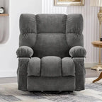 Fauteuil relaxant électrique bleu avec fonctions de chauffage, de massage, de chargement USB, de rangement latéral et de télécommande