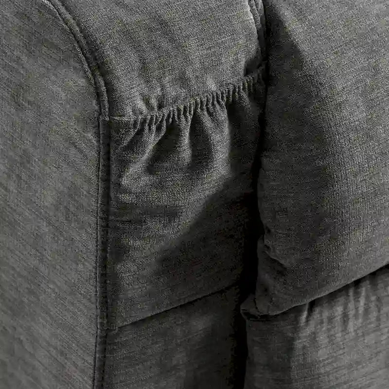 Fauteuil relaxant électrique bleu avec fonctions de chauffage, de massage, de chargement USB, de rangement latéral et de télécommande