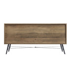 Commode horizontale à 4 tiroirs brun noyer, commode de rangement individuelle