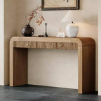 Console rustique Whisen Table d'entrée Table d'appoint avec tiroir à façade cannelée