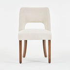 Lot de 4 chaises de salle à manger rembourrées en tissu