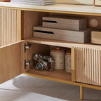 Meuble TV de luxe moderne, centre de divertissement, avec plateau effet marbre