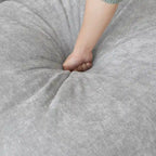 Canapé d'angle en lin de grande taille pour salon