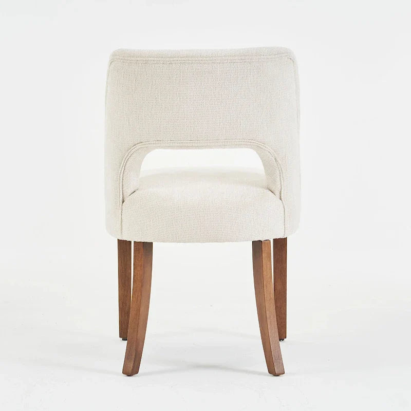Lot de 4 chaises de salle à manger rembourrées en tissu