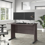 Bureau informatique 48W, Gris tempête / Blanc / Gris platine, Pour une personne