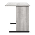 Bureau informatique 48W, Gris tempête / Blanc / Gris platine, Pour une personne