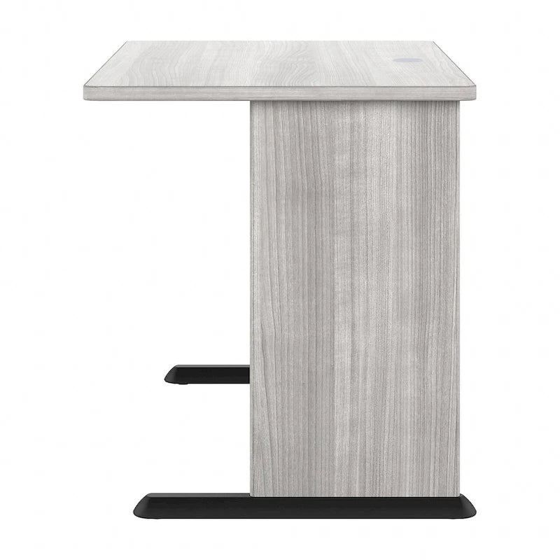 Bureau informatique 48W, Gris tempête / Blanc / Gris platine, Pour une personne