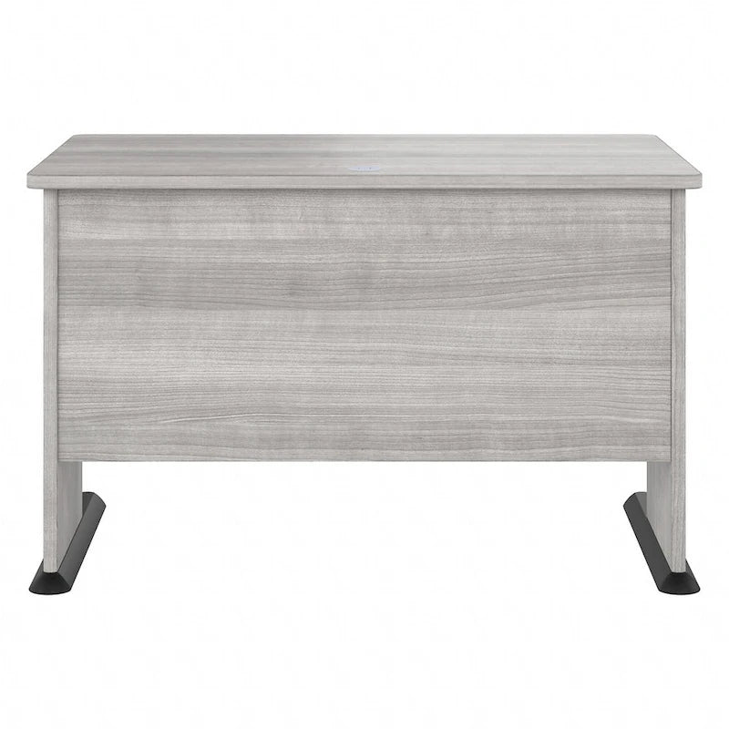 Bureau informatique 48W, Gris tempête / Blanc / Gris platine, Pour une personne