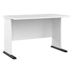 Bureau informatique 48W, Gris tempête / Blanc / Gris platine, Pour une personne