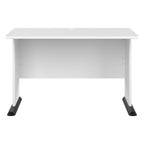 Bureau informatique 48W, Gris tempête / Blanc / Gris platine, Pour une personne
