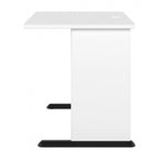 Bureau informatique 48W, Gris tempête / Blanc / Gris platine, Pour une personne