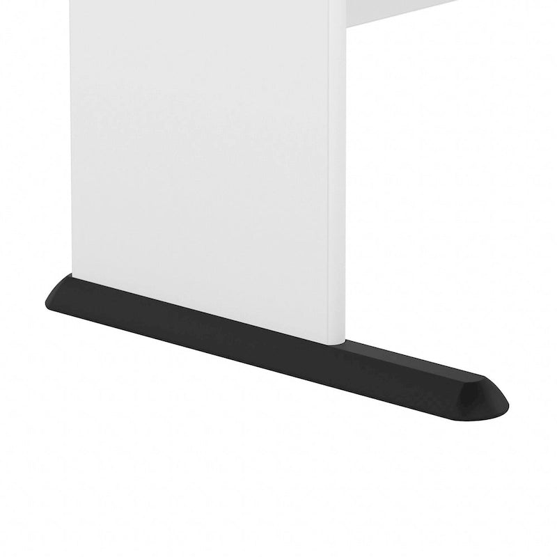 Bureau informatique 48W, Gris tempête / Blanc / Gris platine, Pour une personne