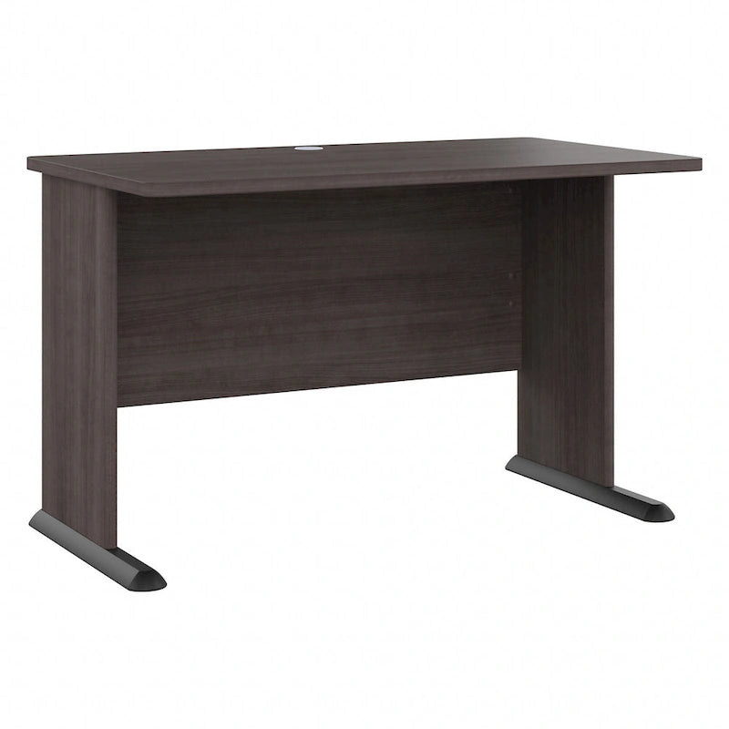 Bureau informatique 48W, Gris tempête / Blanc / Gris platine, Pour une personne