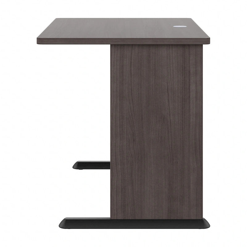 Bureau informatique 48W, Gris tempête / Blanc / Gris platine, Pour une personne