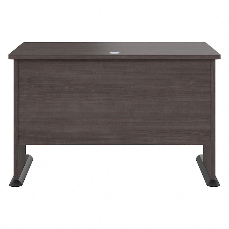 Bureau informatique 48W, Gris tempête / Blanc / Gris platine, Pour une personne