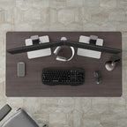 Bureau informatique 48W, Gris tempête / Blanc / Gris platine, Pour une personne