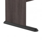 Bureau informatique 48W, Gris tempête / Blanc / Gris platine, Pour une personne