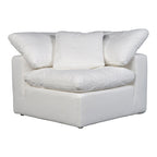 Fauteuil d'angle modulaire – Perle / Ardoise / Sable / Bleu / Sauge, 1 place