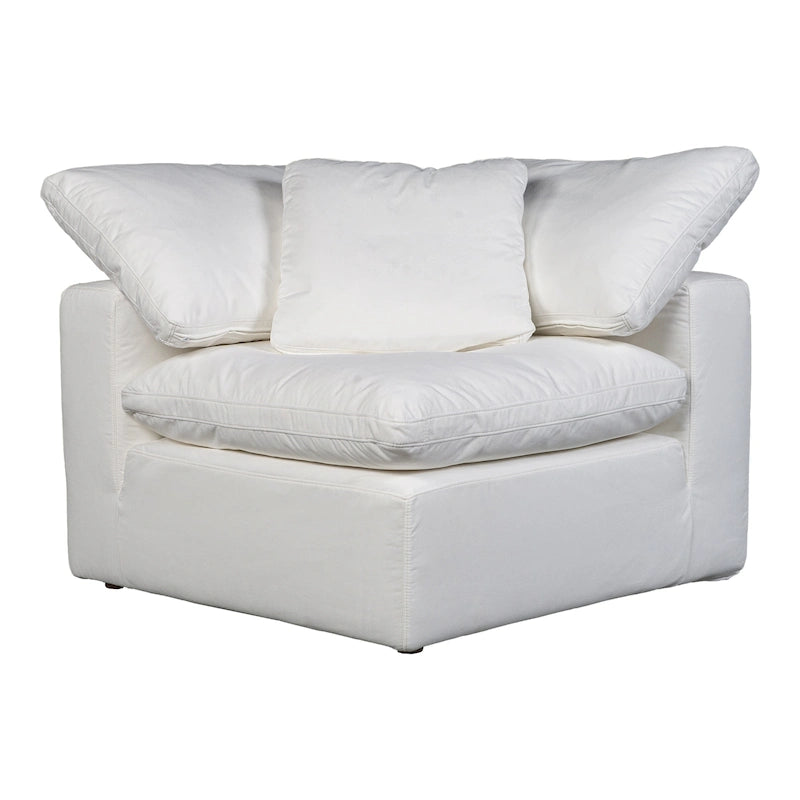 Fauteuil d'angle modulaire – Perle / Ardoise / Sable / Bleu / Sauge, 1 place