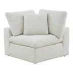 Fauteuil d'angle modulaire – Perle / Ardoise / Sable / Bleu / Sauge, 1 place