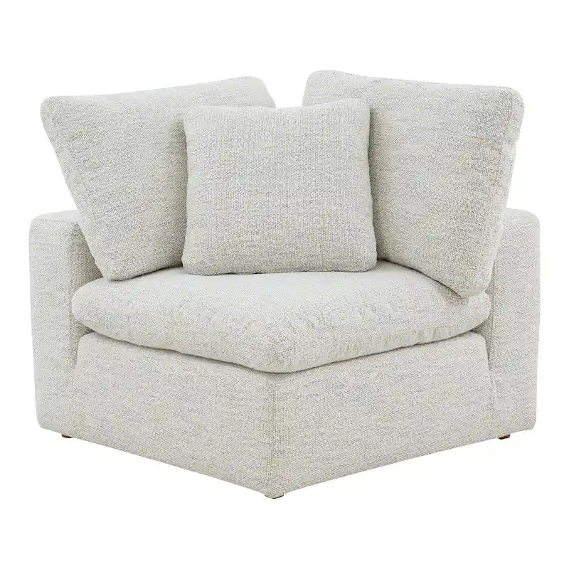 Fauteuil d'angle modulaire – Perle / Ardoise / Sable / Bleu / Sauge, 1 place