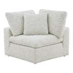 Fauteuil d'angle modulaire – Perle / Ardoise / Sable / Bleu / Sauge, 1 place