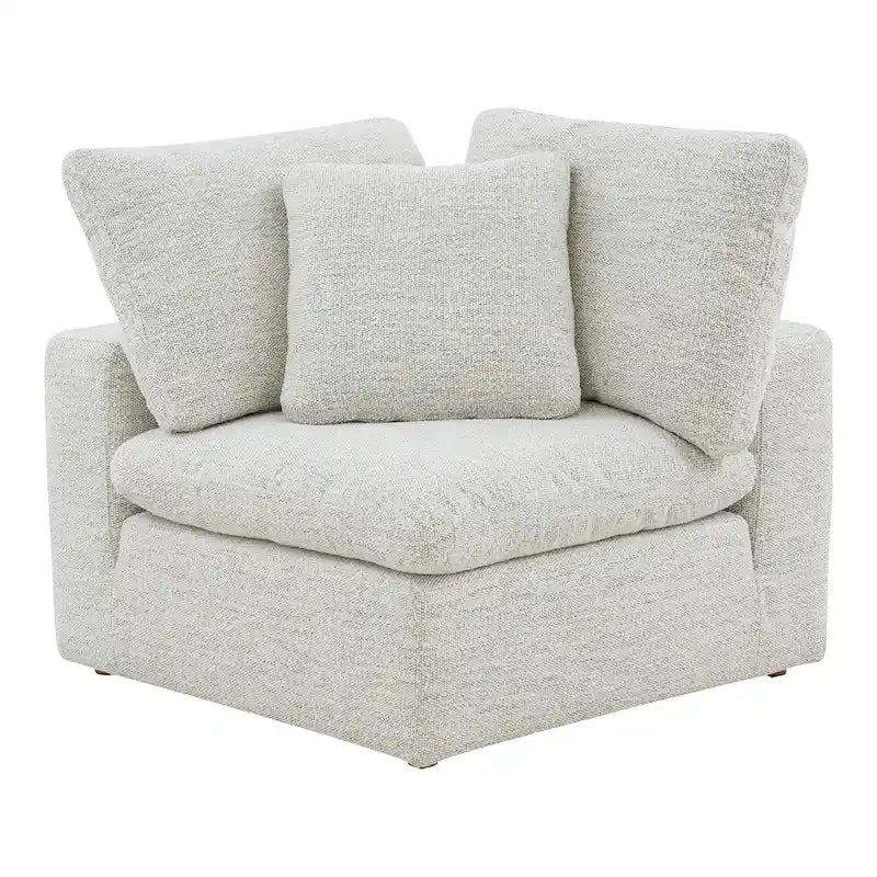 Fauteuil d'angle modulaire – Perle / Ardoise / Sable / Bleu / Sauge, 1 place
