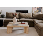 Fauteuil d'angle modulaire – Perle / Ardoise / Sable / Bleu / Sauge, 1 place