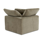 Fauteuil d'angle modulaire – Perle / Ardoise / Sable / Bleu / Sauge, 1 place