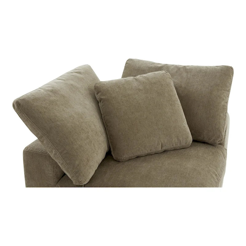 Fauteuil d'angle modulaire – Perle / Ardoise / Sable / Bleu / Sauge, 1 place