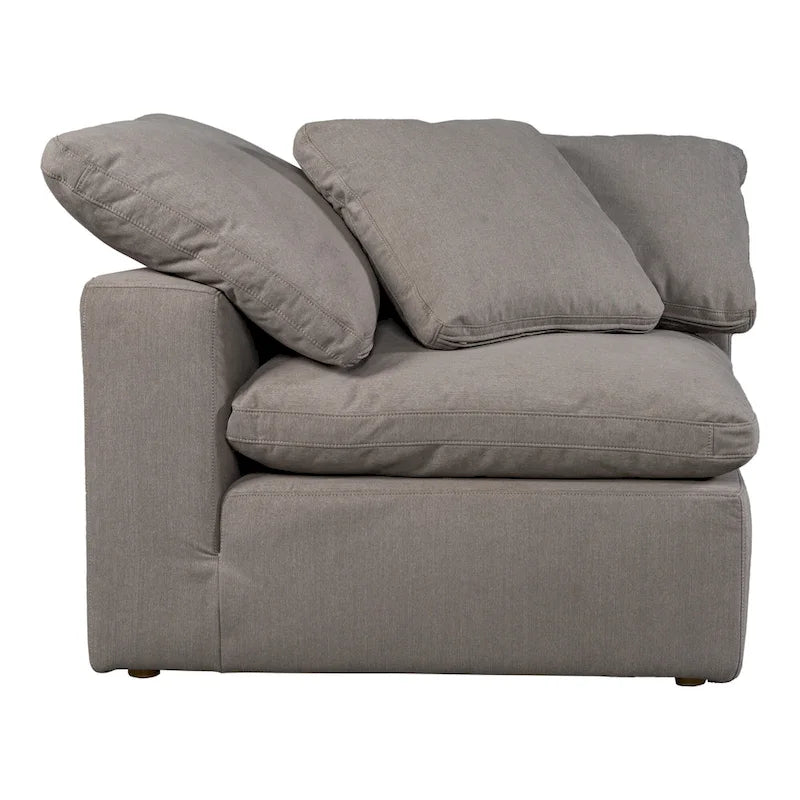 Fauteuil d'angle modulaire – Perle / Ardoise / Sable / Bleu / Sauge, 1 place