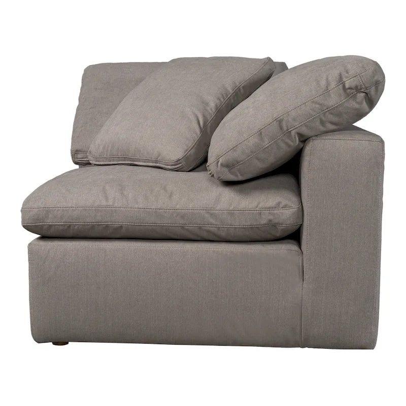 Fauteuil d'angle modulaire – Perle / Ardoise / Sable / Bleu / Sauge, 1 place