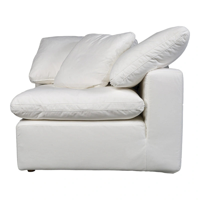 Fauteuil d'angle modulaire – Perle / Ardoise / Sable / Bleu / Sauge, 1 place