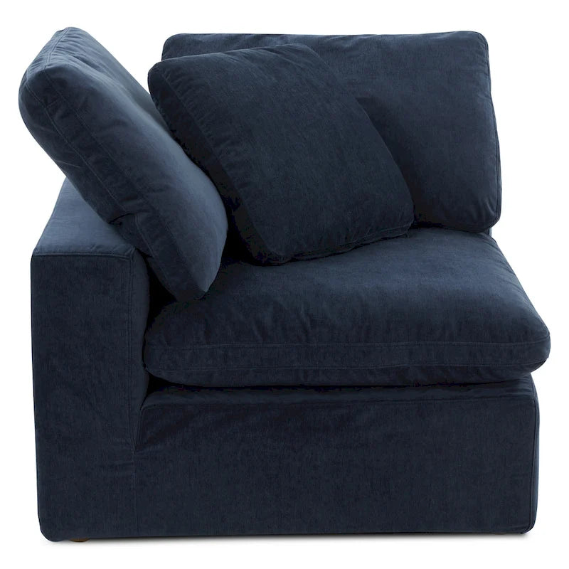 Fauteuil d'angle modulaire – Perle / Ardoise / Sable / Bleu / Sauge, 1 place